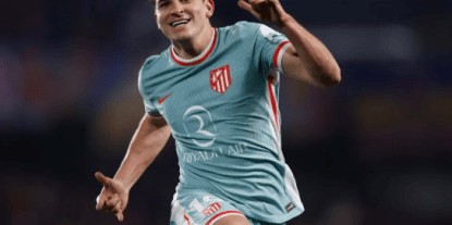 马竞2-1国米：阿尔瓦雷斯进球VAR判定手球非故意